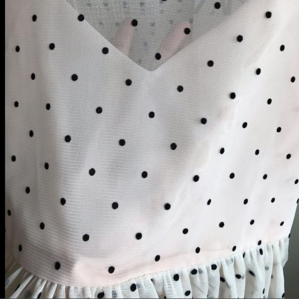 WOVEN PINK Organza Top with Puff Sleeves Size S NEW WITH TAG! - Picture 3 of 4